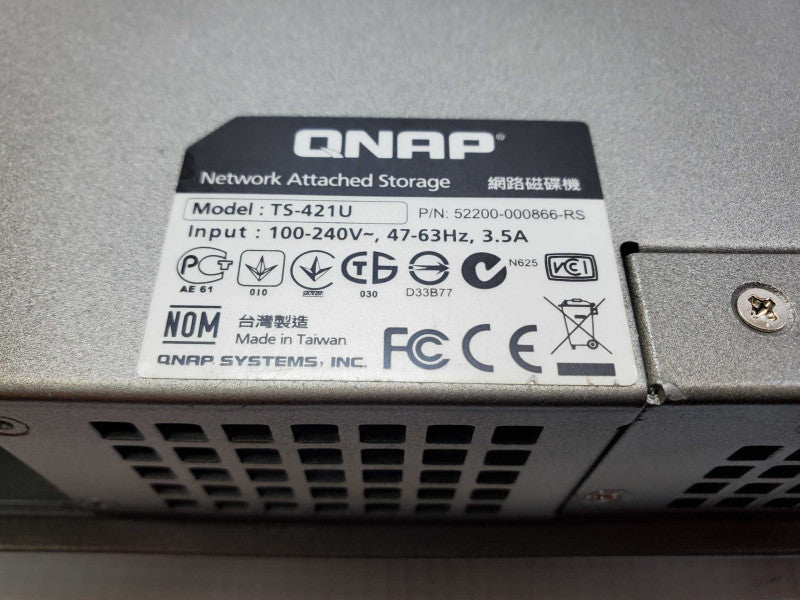 TS-421U QNAP 4 Bay Business Ready NAS (