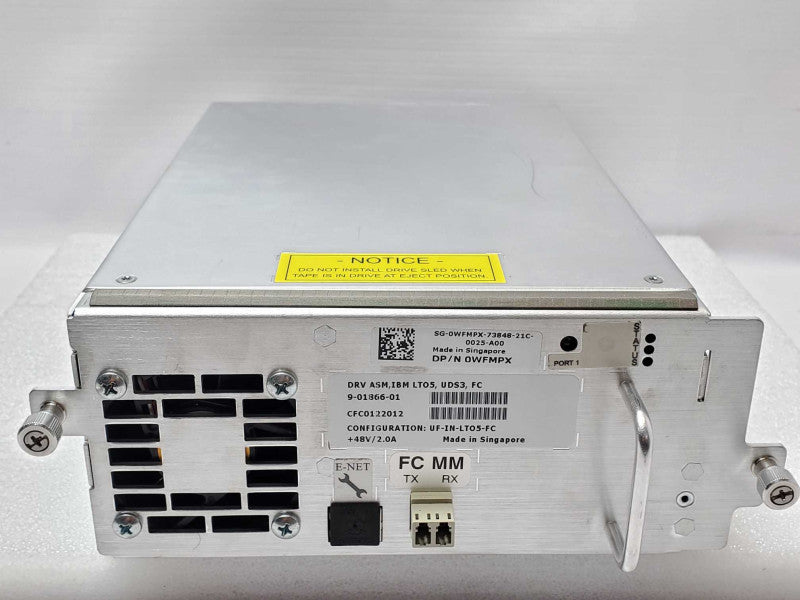 IBM DRV ASM LTO5 UDS3 FC Tape Drive 9-01866-01 0WFMPX _