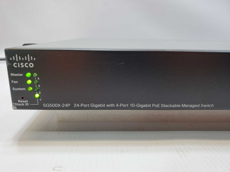 Cisco SG500X-24P-K9 24-Port 10/100/1000 PoE+ with 10GbE SFP+ (