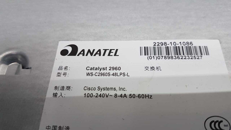 Cisco Catalyst 2960-S Series PoE+ WS-C2960S-48LPS-L 48x port network switch #