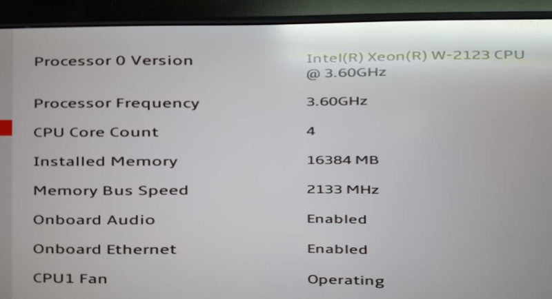 Lenovo P520c Xeon W-2123 @ 3.60ghz , 16 GB RAM / see notes #