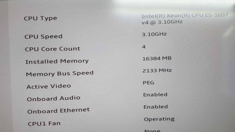 Lenovo P410 Xeon E5-1607 V4 @ 3.10ghz / 8gb ram ddr4 / READ #\t #