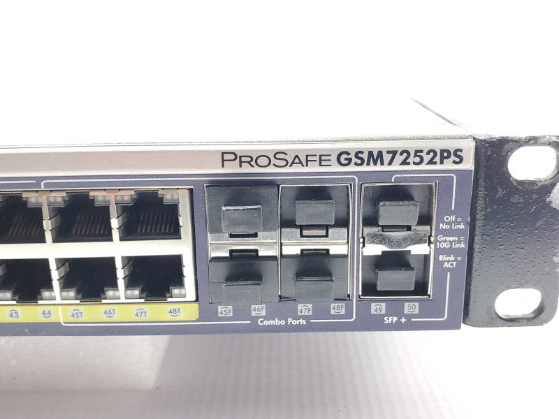 NetGear ProSafe 48-Port Gig L2+ Managed Stackable Switch w/ PoE GSM7252PS _