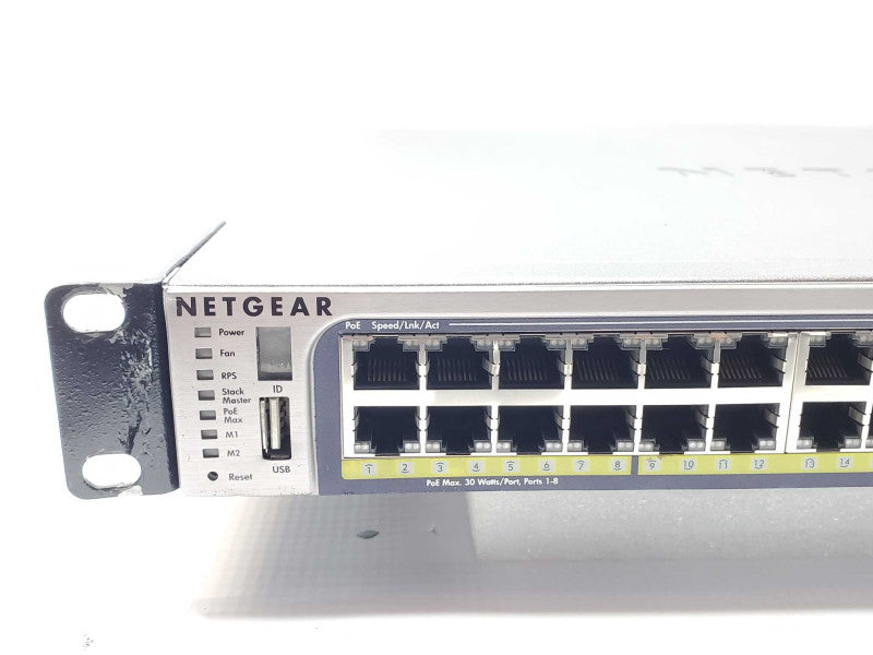 NetGear ProSafe 48-Port Gig L2+ Managed Stackable Switch w/ PoE GSM7252PS _