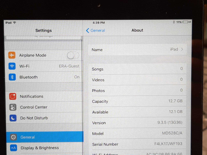 Apple iPad Mini 1st Gen. 16GB A1432 Wi-Fi 7.9\\" - Black/Smoke Grey +