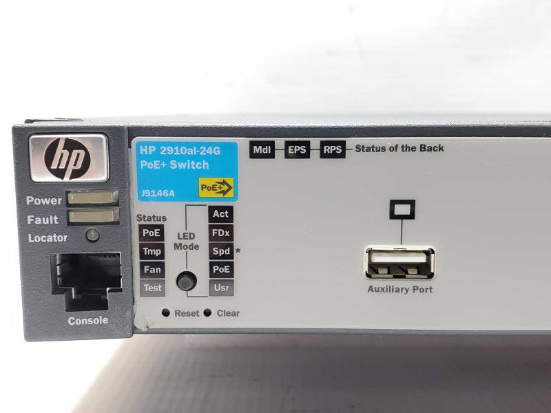 HP ProCurve 2910al-24G PoE+ J9146A 24-Port PoE+ Gigabit Managed Network Switch _