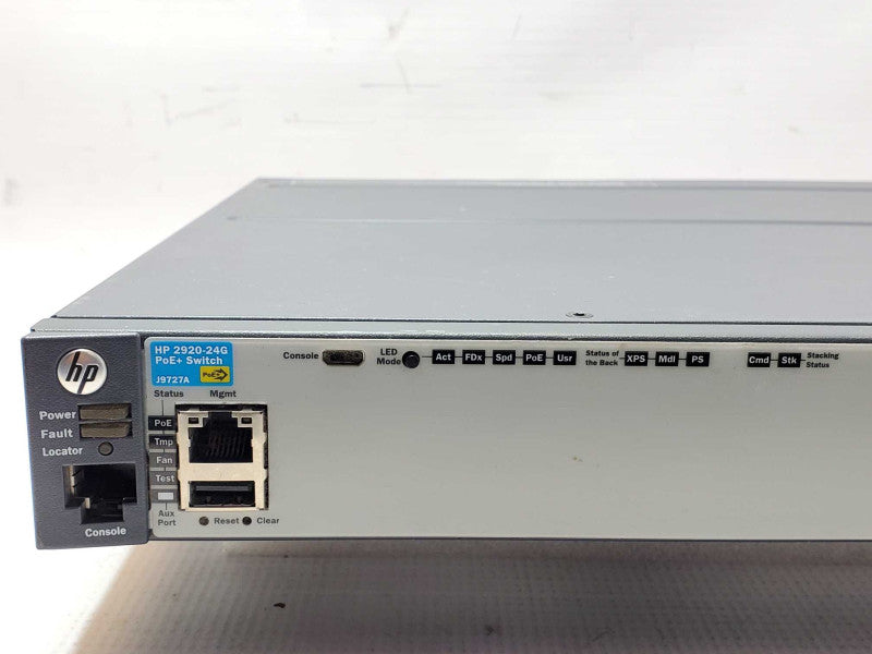 HP J9727A 2920-24G 24 Port PoE Gigabit Ethernet Switch _