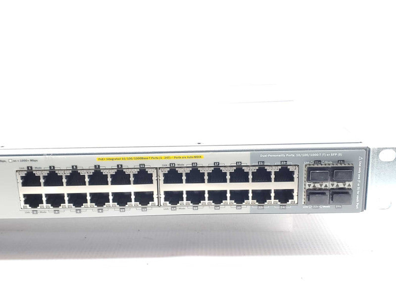 HP J9727A 2920-24G 24 Port PoE Gigabit Ethernet Switch w/ Rack mount Ears _