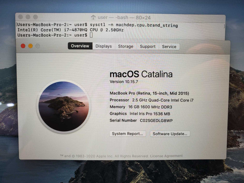 Macbook Pro 2015 15\\" Retina Core i7-4870HQ @ 2.5GHz 16GB Ram 500GB SSD R9 M370x *READ* (