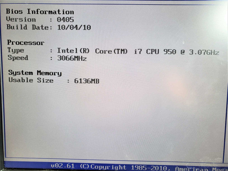 Desktop i7 950 @ 3.07 6gb DDR3 AMD RADEON HD 5670 GPU