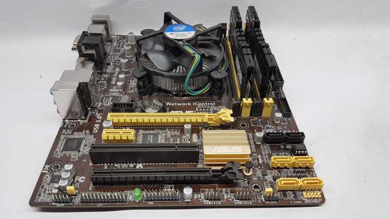 CPU/Mobo combo i5-4460 @ 3.20ghz / 16gb ram / B850M-E M.ATX / no IO Shield / No GPU  #
