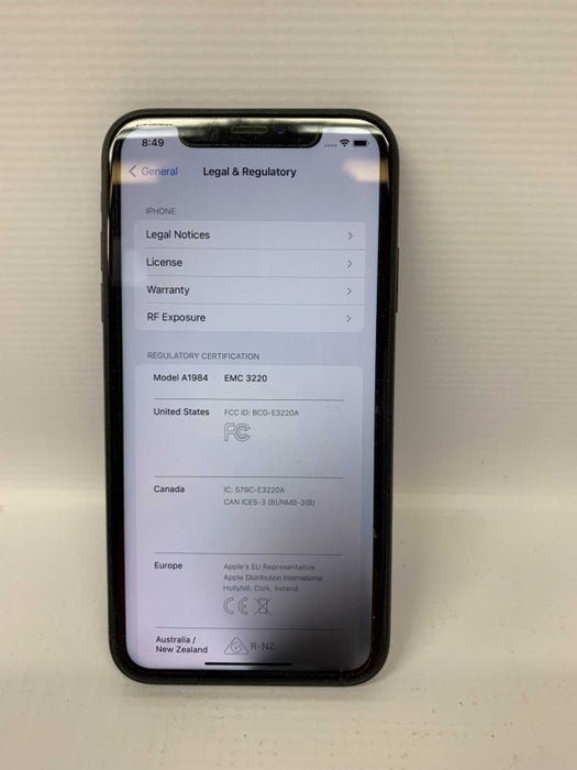 iPhone XR 64G Black Unlock A1984 READ [