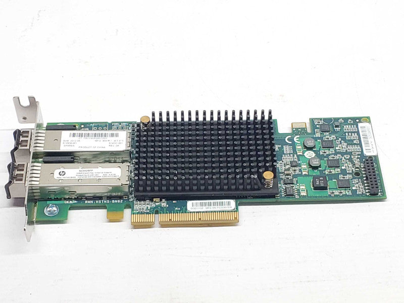 HP NC552SFP 10GbE 2-Port Flex-10 Server Adapter 614201-001 LP _