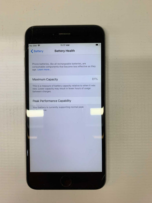 Apple iPhone 6 Plus 64G Gray Unlock READ [