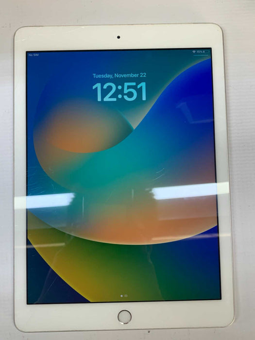 Apple iPad 5th Gen 9.7\\" 128G Wi-Fi & Cellular A1823 White READ [
