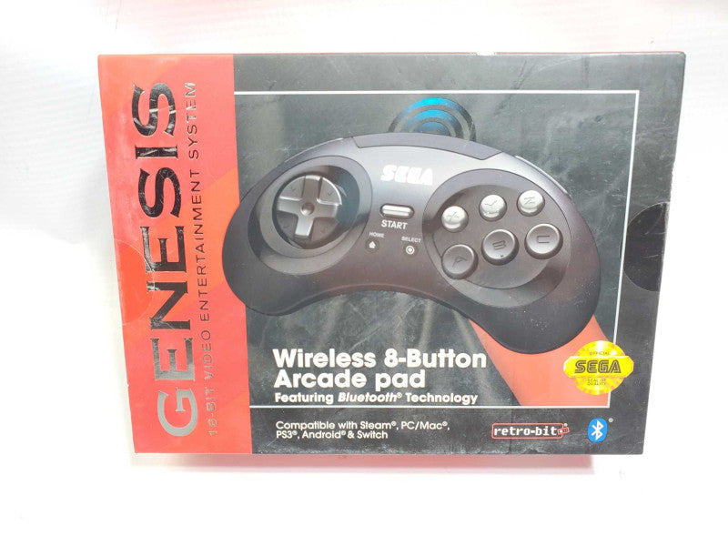 GENESIS WIRELESS 8-BUTTON ARCADE PAD BLUETOOTH NEW