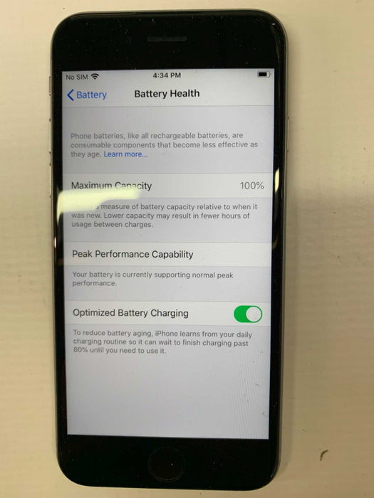 Apple iPhone 6s 32G Space Gray A1688 Unlocked Battery health 100% [