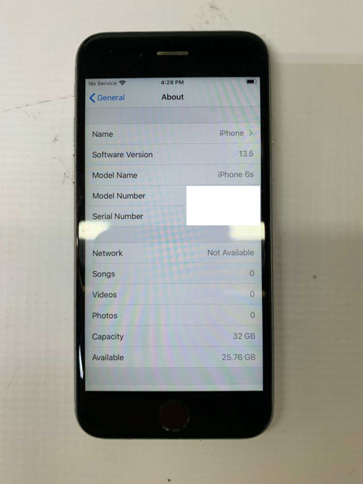 Apple iPhone 6s 32G Space Gray A1688 Unlocked Good [