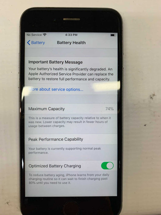 Apple iPhone 6s 32G Space Gray A1688 Unlocked Good [