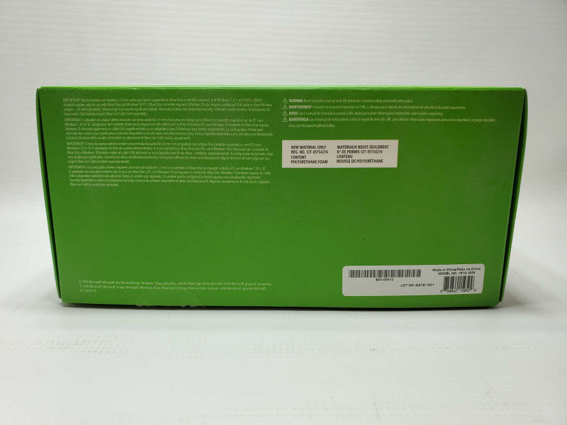 Microsoft Xbox One Stereo Headset W/ Mic Adapter USB Cable Black (1610, 1626) (