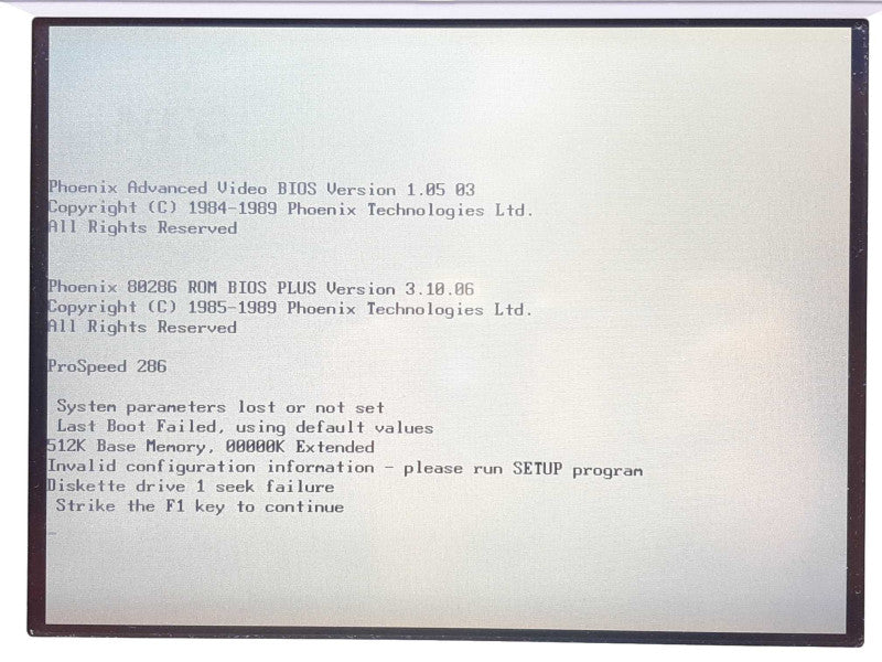Vintage NEC ProSpeed 286 PC Computer - Working +