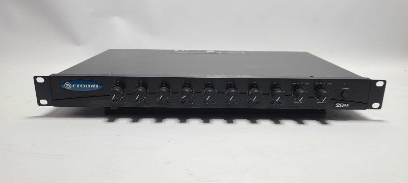 Crown 28M 8 Channel 100V-240V Commercial Music Mixer $