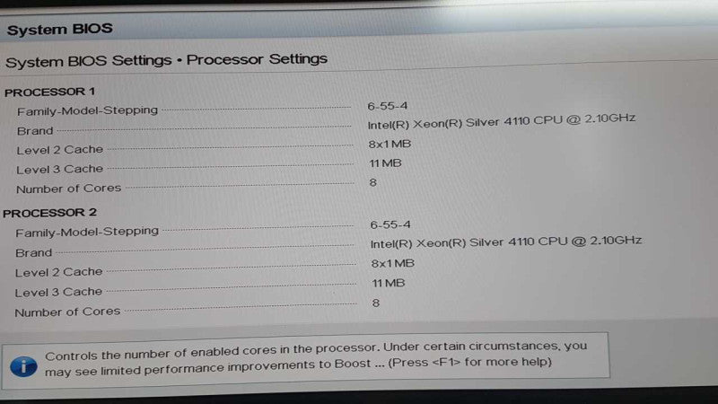 Dell Poweredge R640 2x Xeon Silver 4110 @ 2.10ghz / 64 gb ram / H730P Mini #