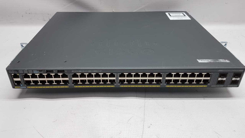Cisco Catalyst 2960-X Series WS-C2960X-48FPS-L 48 GigE PoE 740W / FACT RESET #