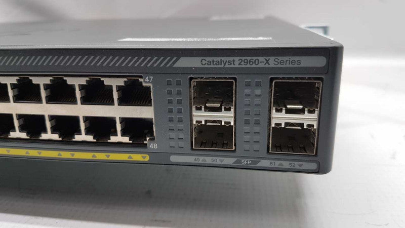 Cisco Catalyst 2960-X Series WS-C2960X-48FPS-L 48 GigE PoE 740W / FACT RESET #