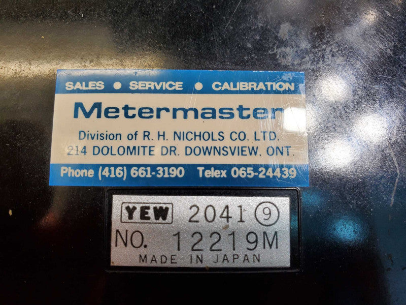 YEW Type 2041 Portable Single Phase Low Power Factor Watt Meter QTY AS-IS