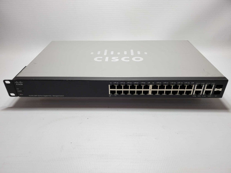 Cisco SG300-28PP-K9 28-Port Gigabit PoE+ Managed Switch *Factory Defaulted* (