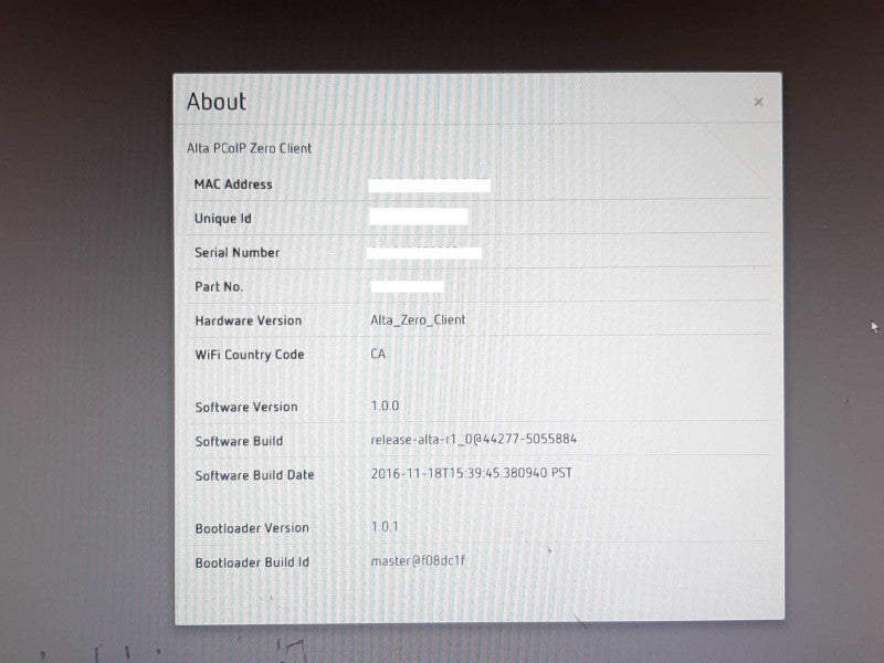 Teradici Alta PCoIP Zero Client - Thin Client - 2x HDMI +