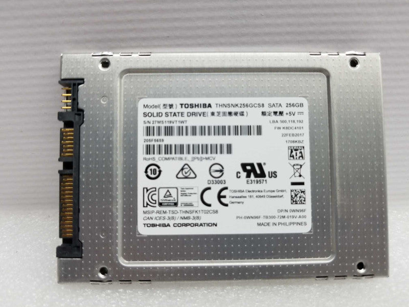 Toshiba 256GB SATA 2.5\\" 6Gbps SSD Solid State Drive THNSNK256GCS8 ~