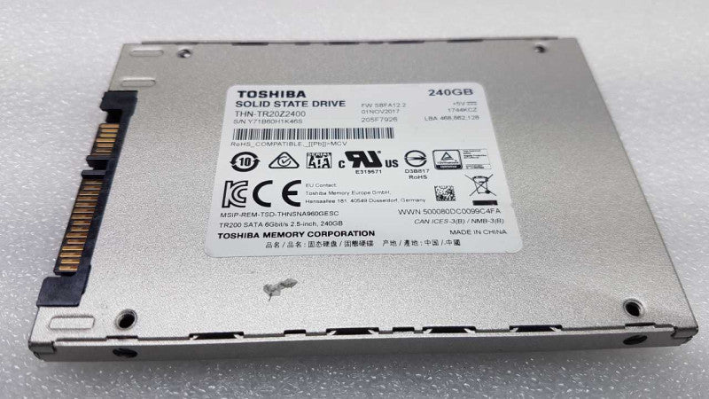 Toshiba SSD TR200 THN-TR20Z2400 240gb 2.5\\" Sata SSD #