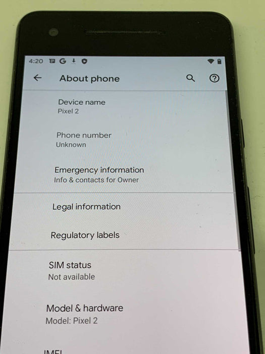 Google Pixel 2 64GB Unlocked smart phone