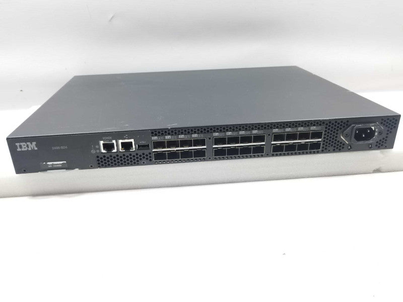 IBM 2498-B24/24E 24 Port 24 Active Fibre Channel Switch w/ 24x 8G SFP. ~