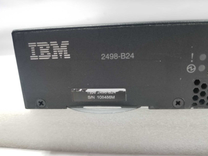 IBM 2498-B24/24E 24 Port 24 Active Fibre Channel Switch w/ 24x 8G SFP. ~