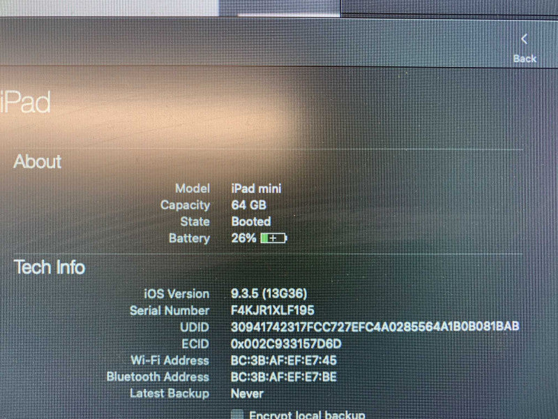 Apple iPad mini Wi-Fi Only/1st Gen 64GB