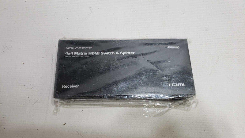 Monoprice 4x4 Matrix HDMI Switch & Splitter MHSS0404E [