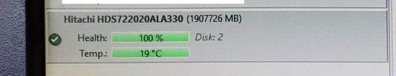 Hitachi HDD 2TB - 7200RPM *Wiped* (