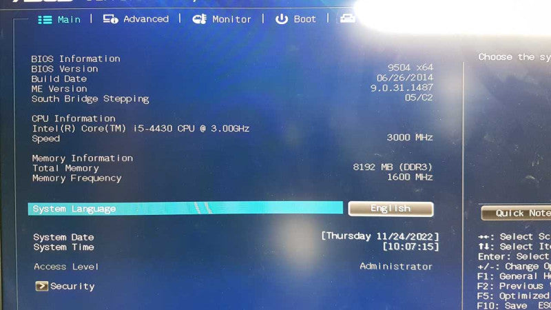 exacqVision Custom PC i5-4430 @ 3.00ghz / 8gb ram / asus q87m Motherboard #