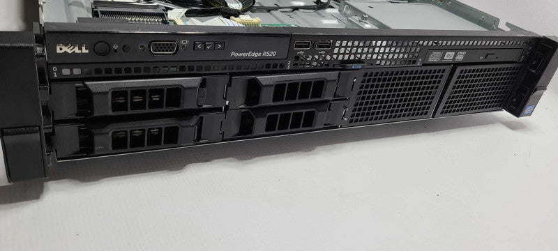 Dell PowerEdge R520 2x Xeon E5-2450 2.1GHz 196GB RAM NO RAID 2x PSU  $