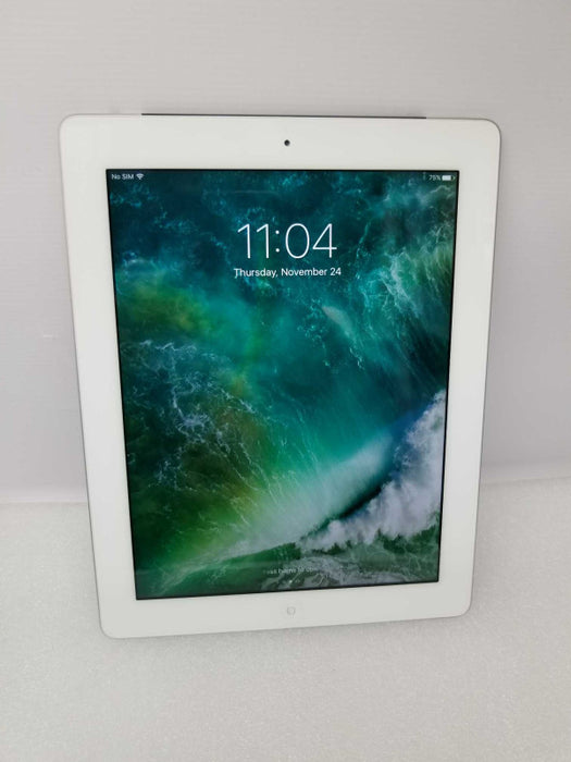 Apple iPad 4th Gen. 32GB, Wi-Fi + Cellular (Unlocked), A1459, 9.7in - White ~