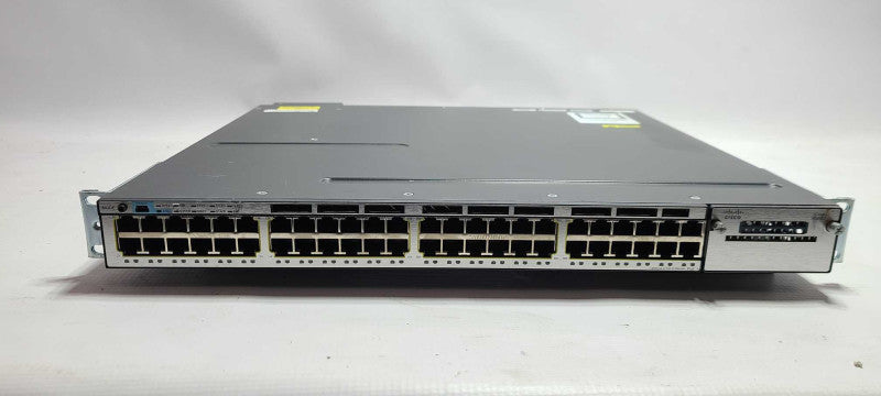 Cisco WS-C3750X-48PF-L 48-Port PoE Gigabit Switch 1x C3KX-PWR-1100WAC READ $