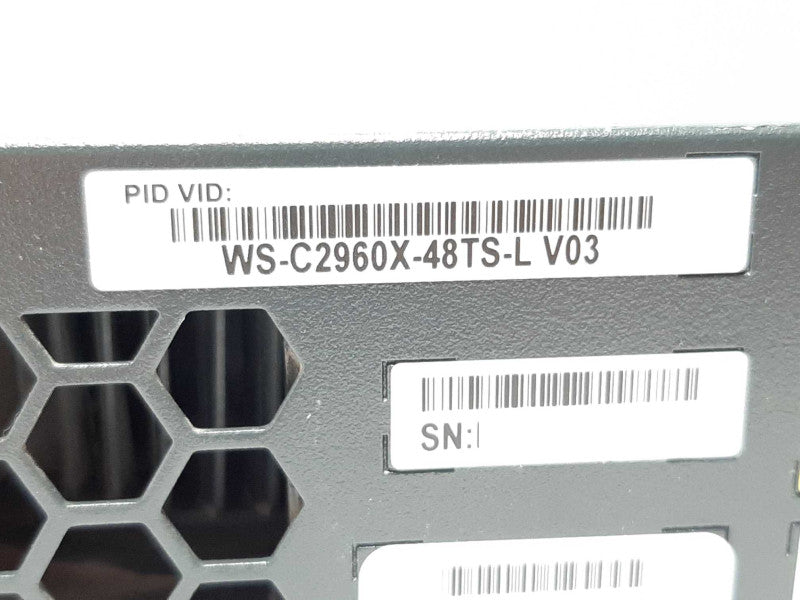 Cisco Catalyst 2960-X Series WS-C2960X-48TS-L V03 48-Port GigEth Switch +