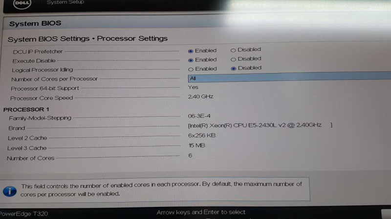 Dell Poweredge T320 Xeon E5-2430L V2 @ 2.40ghz / 32gb ram / Perc H310 Raid #