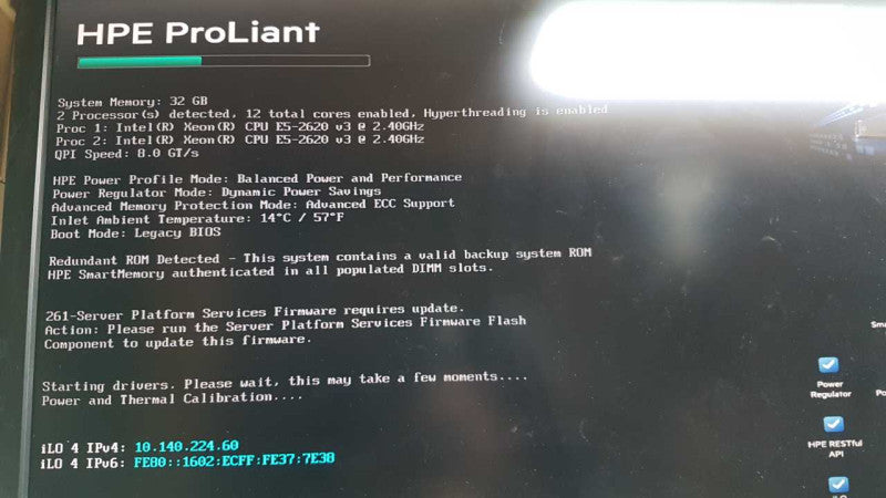 HP Proliant DL380 Gen9 2x Xeon E5-2620 V3 @ 2.40ghz / 32gb ram / P440ar ctrl #