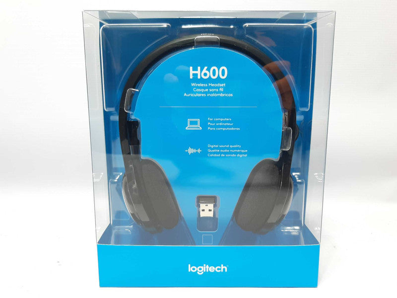 Logitech Wireless Headset H600 w/ Mic Noise-Canceling - New +