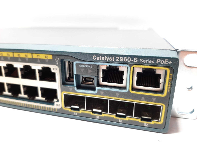 Cisco Catalyst 2960-S PoE+ 270W 48-Port GigEth Switch WS-C2960S-48LPS-L +
