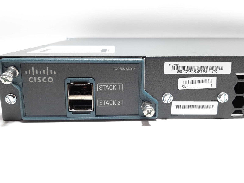 Cisco Catalyst 2960-S PoE+ 270W 48-Port GigEth Switch WS-C2960S-48LPS-L +